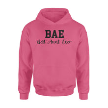 Load image into Gallery viewer, Mothers Day Gifts For Aunts BAE Best Auntie Ever Cotton, 4XL, 5XL Shirts For Aunties - Standard Hoodie