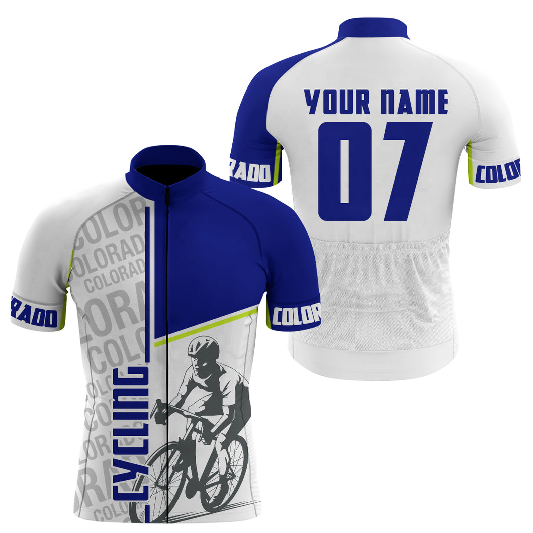 Custom Colorado Cycling Jersey Cyclist CO Flag Bicycling Motocross Road Biking| NMS809