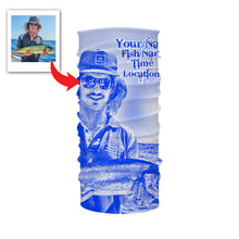 Load image into Gallery viewer, Fishing Shirt Custom Name, Image, Time, Location 3D UV protection Shirts UPF 30+ Fishing gift| Blue - TMTS050