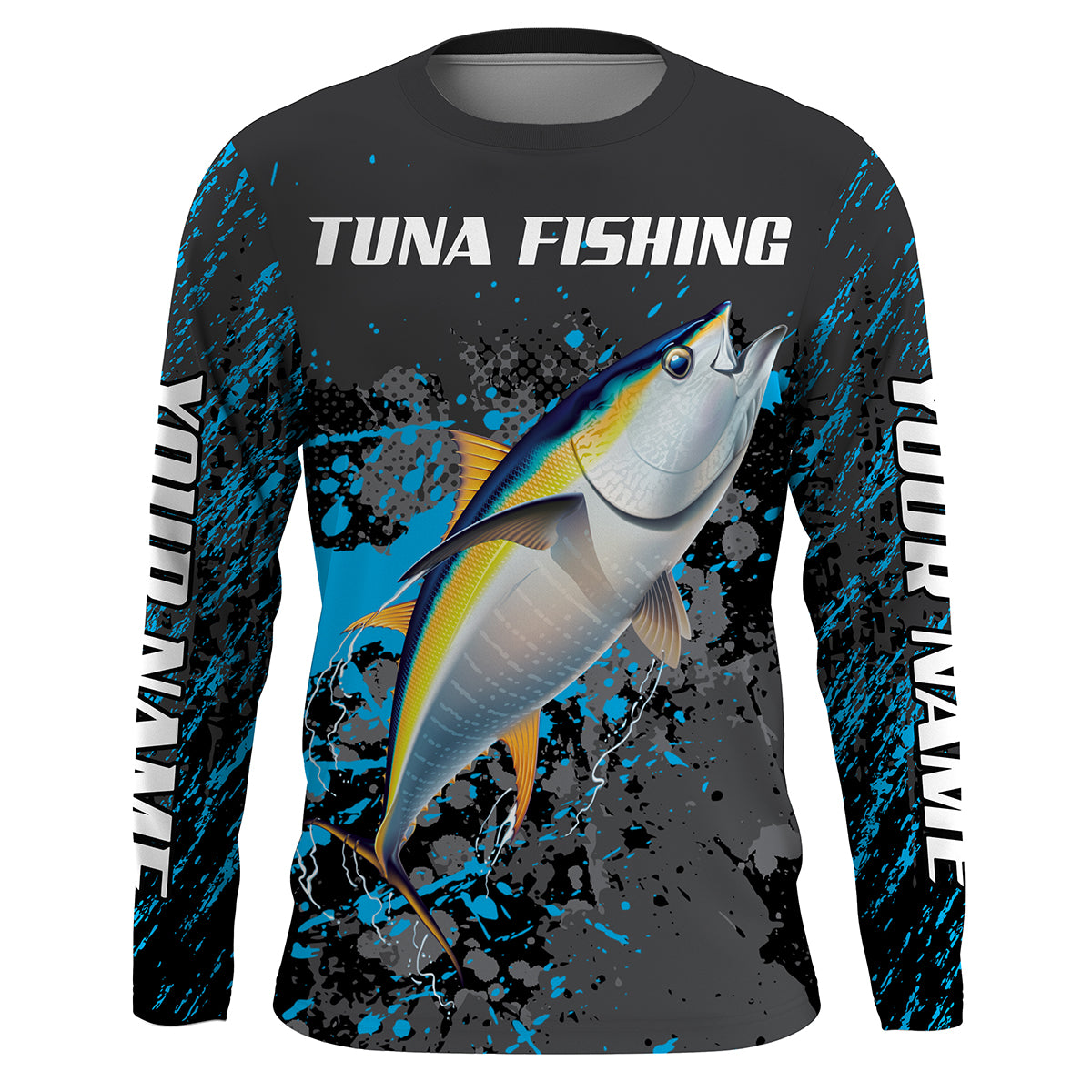 Yellowfin Tuna Fishing custom name dri Sun protection Shirts UPF 30+ P –  ChipteeAmz