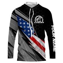 Load image into Gallery viewer, Personalized Fishing Jerseys American Flag UV Custom Long Sleeves Patriotic Fishing Apparel Gifts TTN83