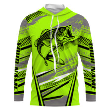 Load image into Gallery viewer, Personalized Bass Fishing Jerseys, Green Fishing Apparel UV Protection, Gift for Fishing Lovers TTN84