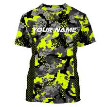 Load image into Gallery viewer, Colorful Fishing Camo Custom UV Long Sleeve Performance Fishing Shirts, Camouflage Fishing Apparel TTN82