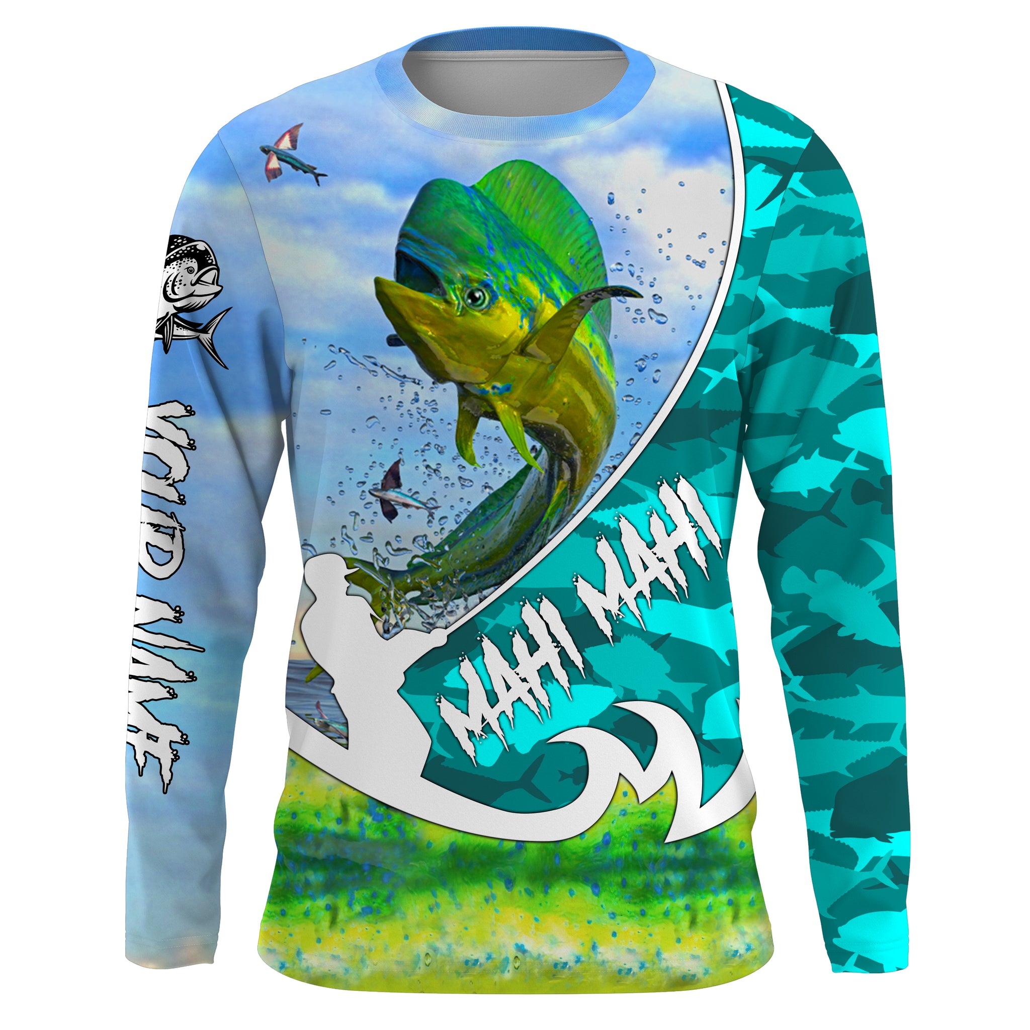 Customized Mahi Mahi fishing shirts, long sleeve performance fishing s –  ChipteeAmz