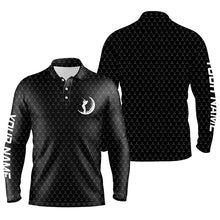 Load image into Gallery viewer, Men golf polo upf shirts custom name funny golf pattern, black polo shirt TTV85