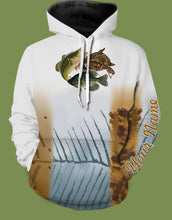 Load image into Gallery viewer, Texas Crappie Bass Catfish Customized All over printed Long sleeves, Hoodie, Zip up hoodie - FSA14