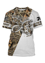 Load image into Gallery viewer, Florida slam: Flounder, Redfish, Sea Trout, Snook Personalized fishing tattoo camo all-over print shirt FSA30