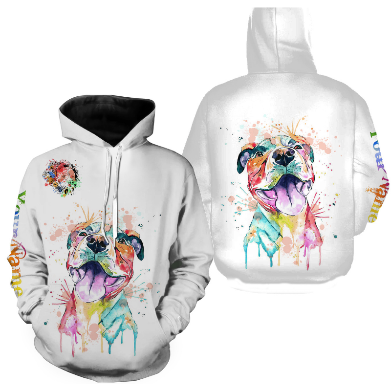 Pitbull Hoodie handmade Pitbull Sweatshirt Hoodie Pitbull 