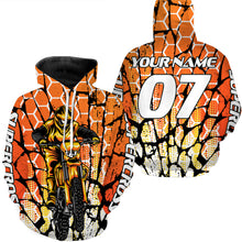 Load image into Gallery viewer, Orange Supercross Jersey Custom Number &amp; Name Motorcycle Riding Shirt Off-Road Dirt Bike Racing| NMS540