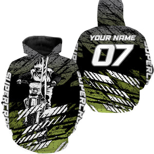 Supercross Jersey Custom Number & Name Tire Track Motorcycle Riding Shirt Off-Road Dirt Bike Racing| NMS541