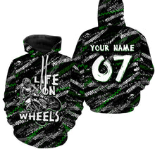 Load image into Gallery viewer, Life on Wheels Personalized Motocross Jersey Tire Track Motorcycle Shirt Off-Road Dirt Bike Racing| NMS586