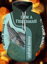 Load image into Gallery viewer, I am a fisher man striper fishing full printing shirt and hoodie - TATS34