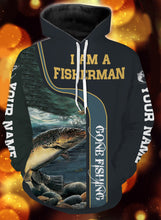 Load image into Gallery viewer, I am a fisher man trout fishing full printing shirt and hoodie - TATS37