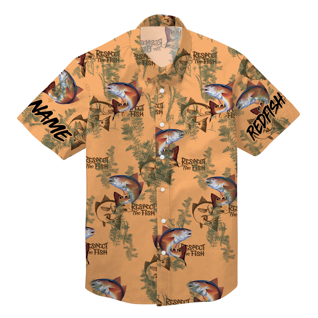 Redfish fishing Hawaiian tshirts 3D All over printed custom name shirts personalized gift TAHT07