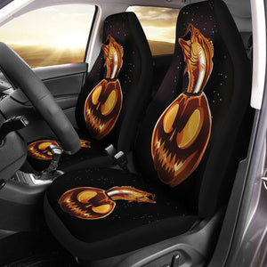 Bass fishing Halloween 3D Printed Seat Covers, perfect car accessories - Set of 2