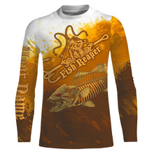 Load image into Gallery viewer, Fishing reaper Halloween style UV protection quick dry Customize name long sleeves UPF 30+ personalized gift