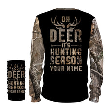 Load image into Gallery viewer, Oh deer, it&#39;s hunting season custom name all over print shirts personalized gift