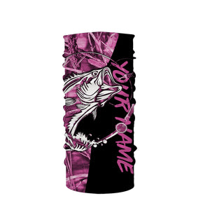 Pink Camo fishing tattoo UV protection quick dry customize name long sleeves UPF 30+ personalized gift