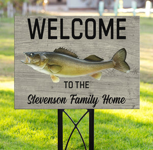 Welcome to the our family home custom name Yard Sign YS12
