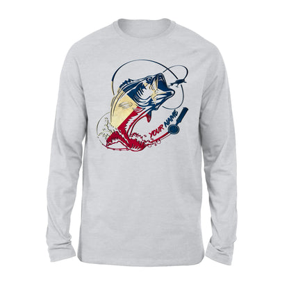 Texas bass fishing tattoo Texas flag fishing shirts TATS217
