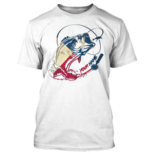 Load image into Gallery viewer, Texas bass fishing tattoo Texas flag fishing shirts TATS217