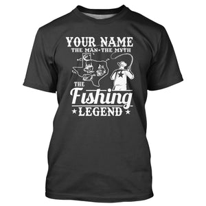 Texas fisherman - the man - the myth - the legend fishing shirts A237