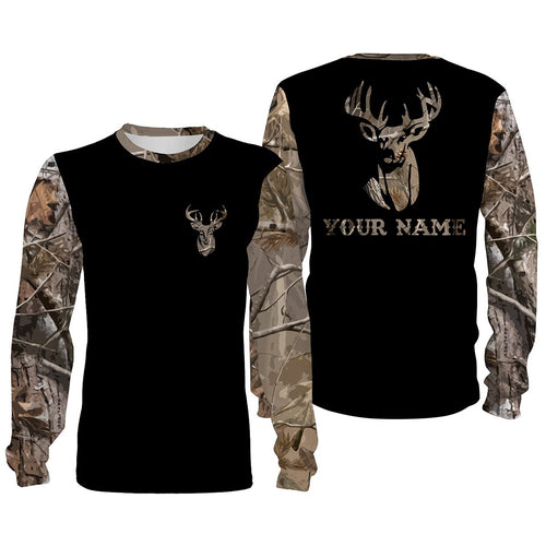 Custom name buck whitetails camouflage all over print shirts personalized gift TATS177