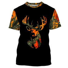 Load image into Gallery viewer, Buck whitetails orange camo all over print shirts TATS185