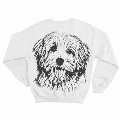 Custom dog's photo t shirt with sketch effect large print personalized gift