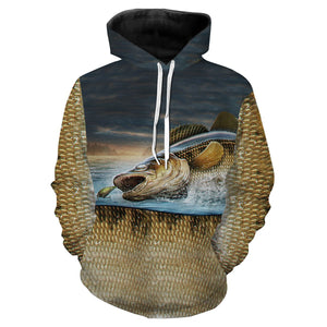 Walleye 3D All Over Printed Fishing Shirts TATS99