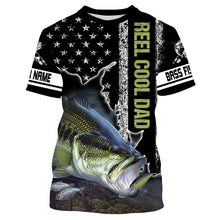 Load image into Gallery viewer, Bass Fishing Reel Cool Dad Custome Name 3D All Over Printed Shirts Personalized gift TATS131