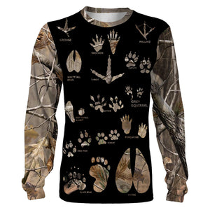 Animal tracks camouflage all over print shirts TATS189