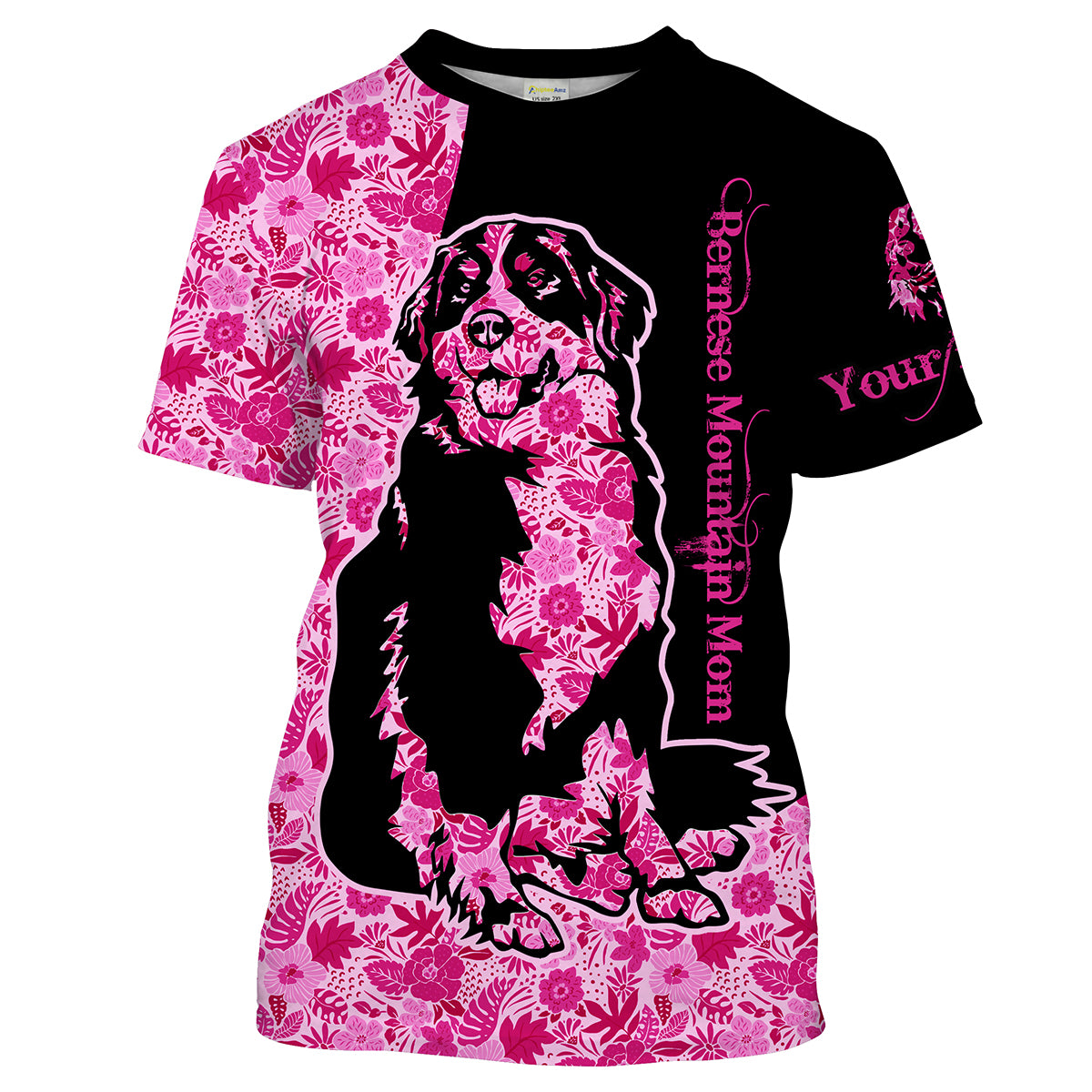 Bernese Mountain dog mom custom name full printing shirts, Personalized Gifts TATS206