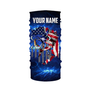 Sailfish fishing 3D American flag patriot UV protection quick dry Customize name long sleeves UPF 30+ personalized gift tshirt saltwater fishing apparel