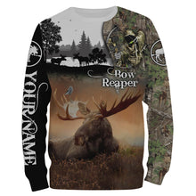 Load image into Gallery viewer, Bow Hunting Moose Custome Name 3D All Over Printed Shirts Personalized gift TATS143