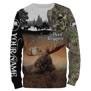 Bow Hunting Moose Custome Name 3D All Over Printed Shirts Personalized gift TATS143