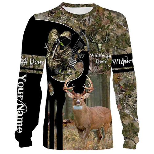 Bow Hunting Whitetails Deer Custome Name 3D All Over Printed Shirts Personalized Gift TATS144