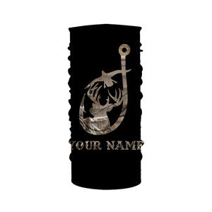 Hunting and fishing camouflage symbol custom name all over print shirts personalized gift