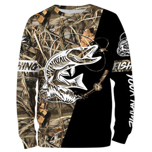 Personalized musky fishing tattoo full printing shirt, long sleeve, hoodie, zip up - TATS16