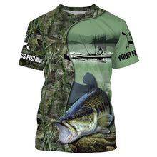 Load image into Gallery viewer, Kayak Bass Fishing Custom name 3D All over print shirts - personalized gift TATS147