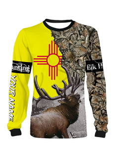 New Mexico Elk Hunting Custome Name 3D All Over Printed Shirts Personalized gift TATS135