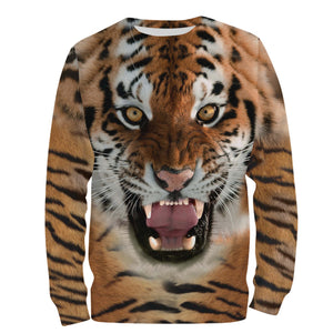 Tiger 3D All over print oversize shirts, long sleeves, hoodie - TATS168