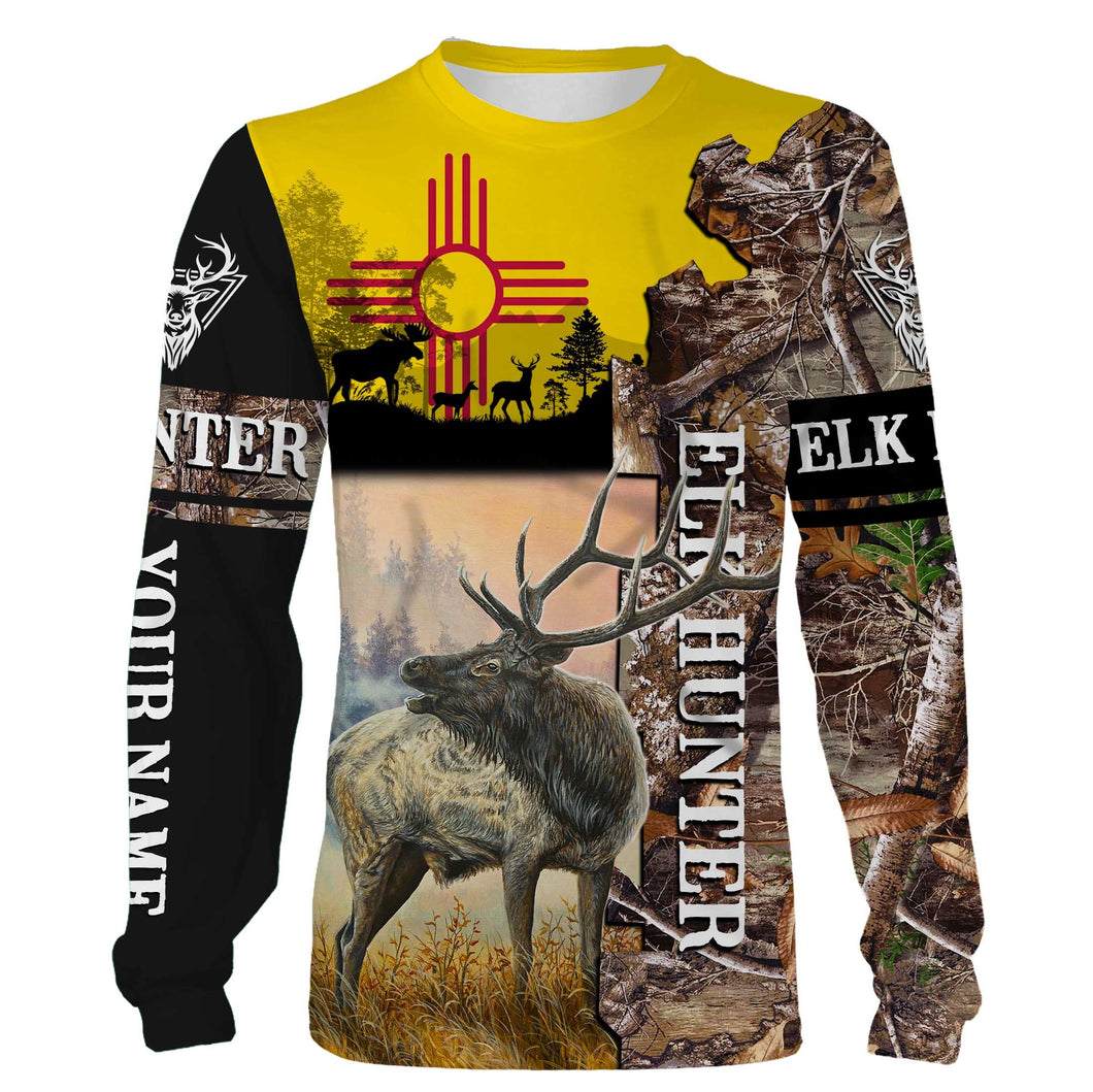 New Mexico Elk hunting custom name 3D All over print shirts personalized gift TATS164