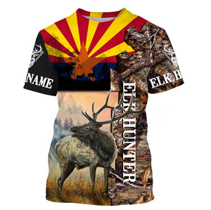 Arizona Elk hunting custom name 3D All over print shirts personalized gift TATS165