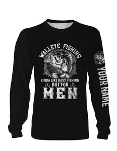 Walleye Fishing Funny Quote Custom Name Fishing Shirt Personalized Gift TATS108