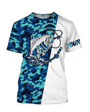 Load image into Gallery viewer, Mahi Mahi Fishing Sea Camo Custom Name Full Printing Shirts Personalized Gift TATS112