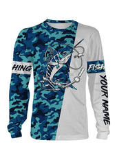 Load image into Gallery viewer, Sailfish Fishing Sea Camo Custom Name Full Printing Shirts Personalized Gift TATS113