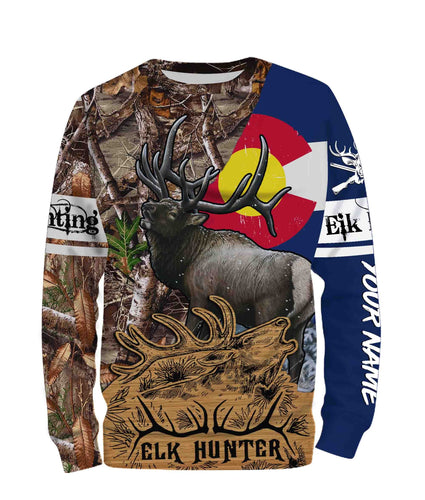 Colorado Elk Hunting Customize Name 3D All Over Printed Shirts Personalized Gift TATS117
