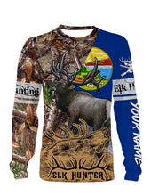 Load image into Gallery viewer, Montana Elk Hunting Customize Name 3D All Over Printed Shirts Personalized Gift TATS118
