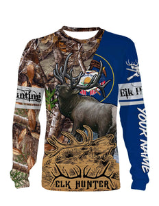 Utah Elk Hunting Customize Name 3D All Over Printed Shirts Personalized Gift TATS122